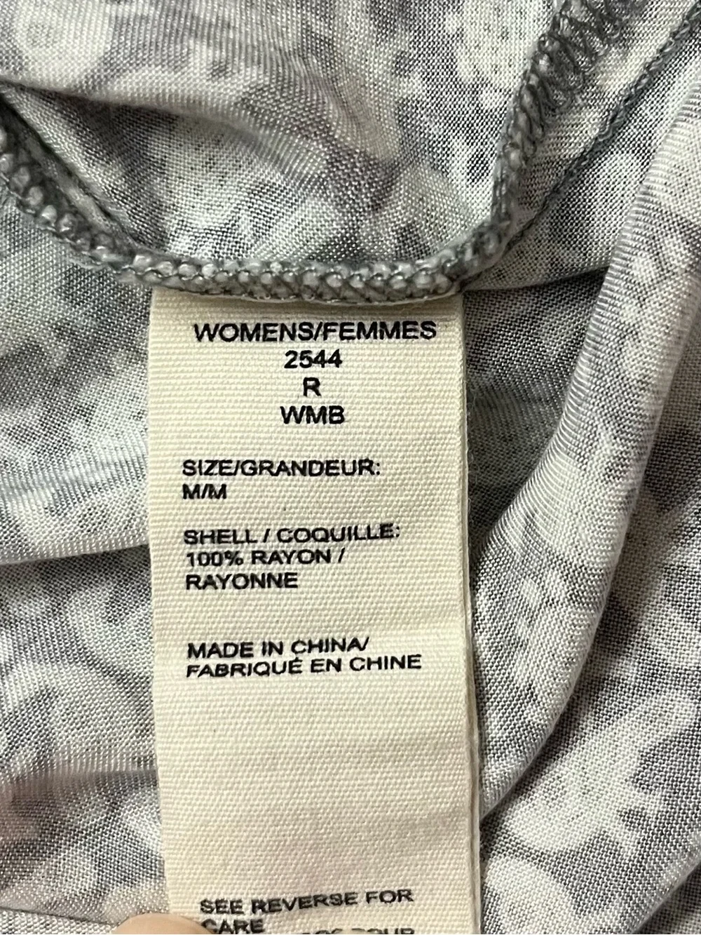 Woolrich Faux Wrap Bird Print Blouse Size Medium